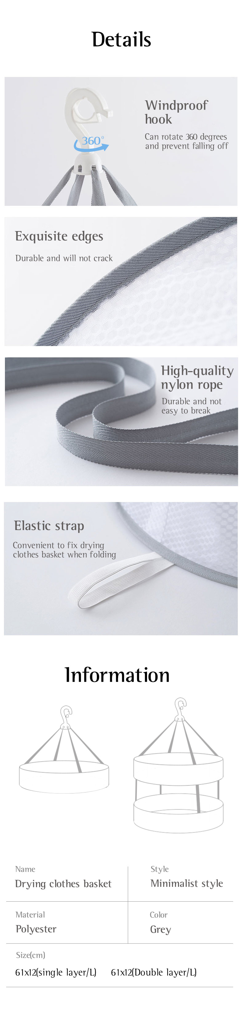Windproof Clothes Drying Mesh-4
